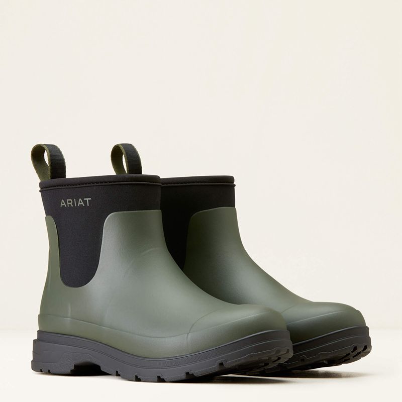 Dark Olive Ariat Kelmarsh Shortie Rubber Boot | 49EHRTAKL