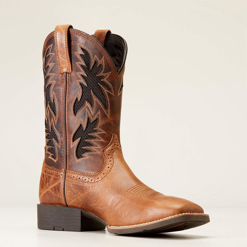 Dark Tan Ariat Sport Cool Venttek Western Boot | 92FSRBLOU