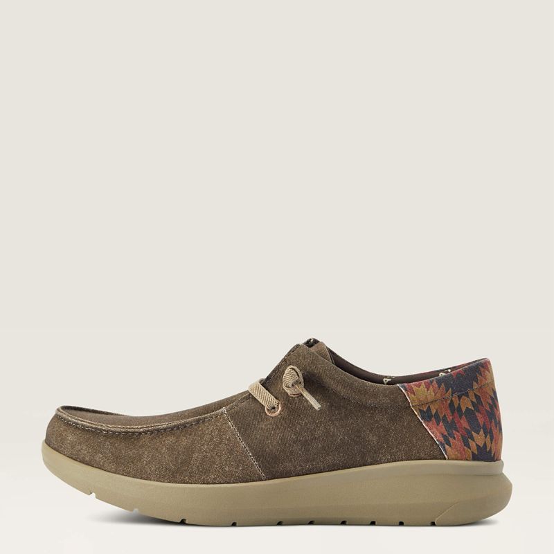 Dark Tan/ Rust Southwest Print Ariat Hilo | 04AINDCPM