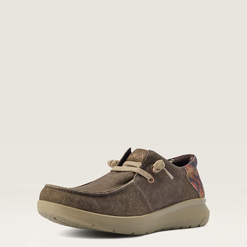 Dark Tan/ Rust Southwest Print Ariat Hilo | 04AINDCPM