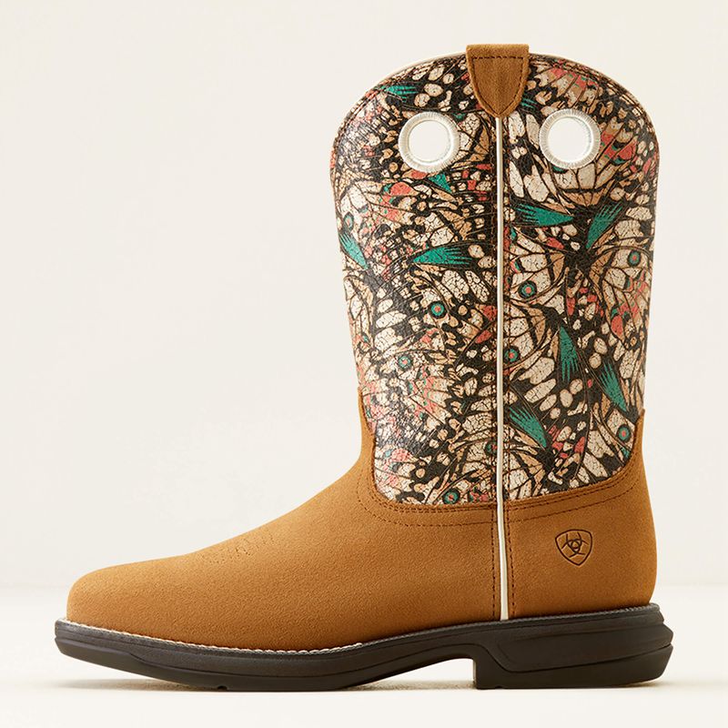 Dark Tan Suede/Mariposa Ariat Anthem Myra Western Boot | 07TLXMSOG