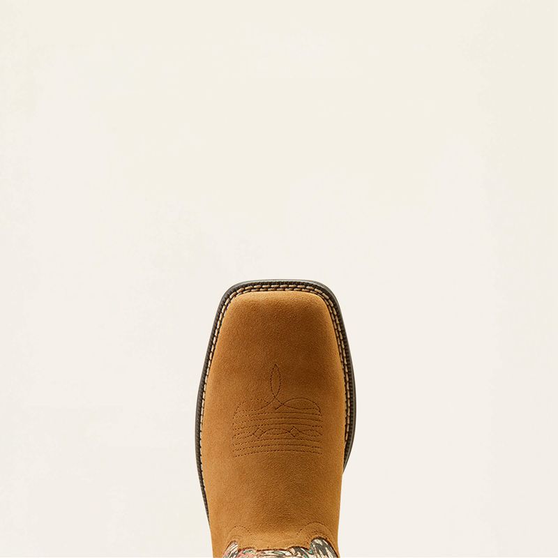 Dark Tan Suede/Mariposa Ariat Anthem Myra Western Boot | 07TLXMSOG