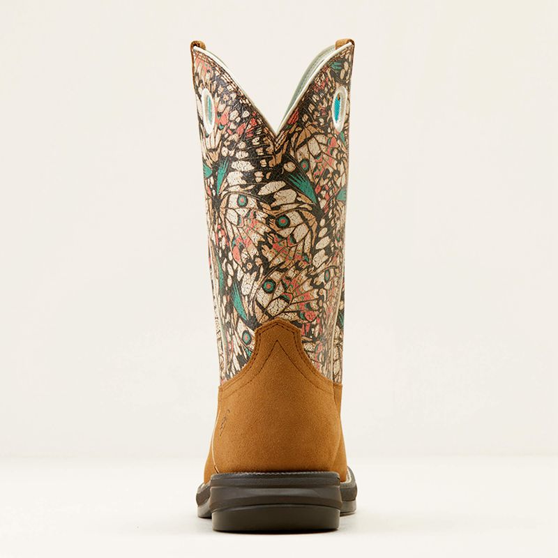 Dark Tan Suede/Mariposa Ariat Anthem Myra Western Boot | 07TLXMSOG