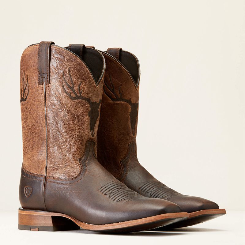 Dark Whiskey Ariat Crosshair Cowboy Boot | 28GYBEXQD