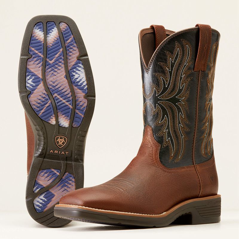 Deepest Clay Ariat Ridgeback Cowboy Boot | 20KJURQOT