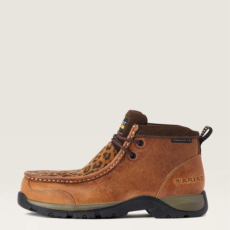 Desert Brown Ariat Edge Lte Moc Composite Toe Work Boot | 14DXBCQMI