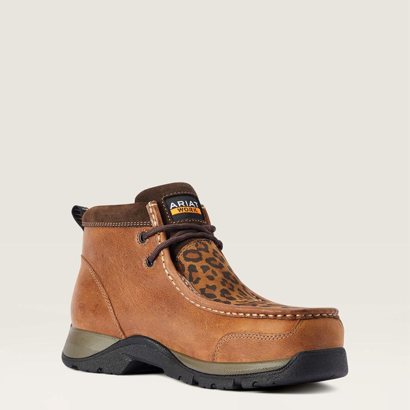 Desert Brown Ariat Edge Lte Moc Composite Toe Work Boot | 14DXBCQMI