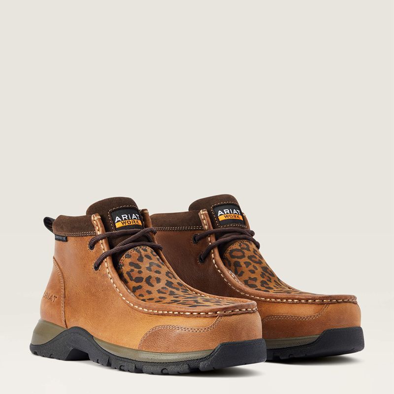 Desert Brown Ariat Edge Lte Moc Composite Toe Work Boot | 14DXBCQMI