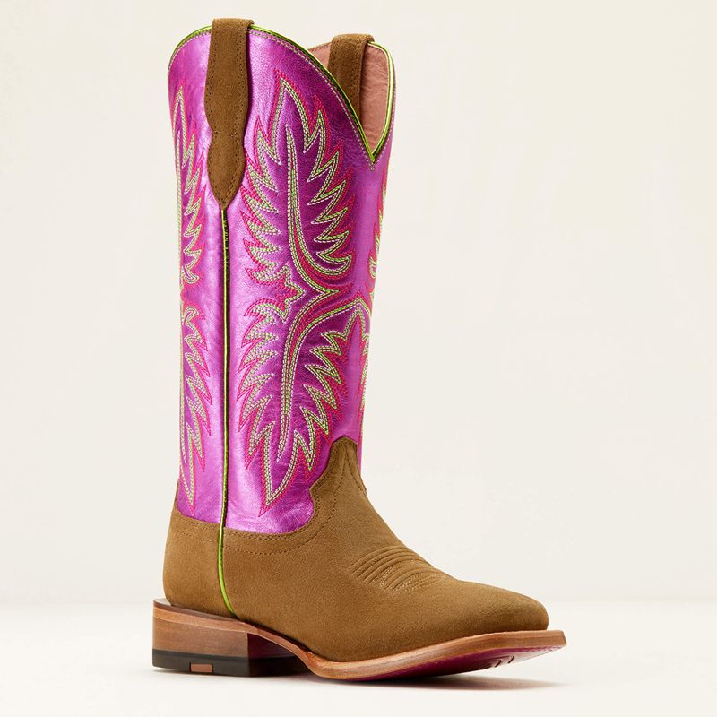 Dijon Roughout/Electric Raspberry Ariat Frontier Calamity Jane Western Boot | 18FCWMHEO