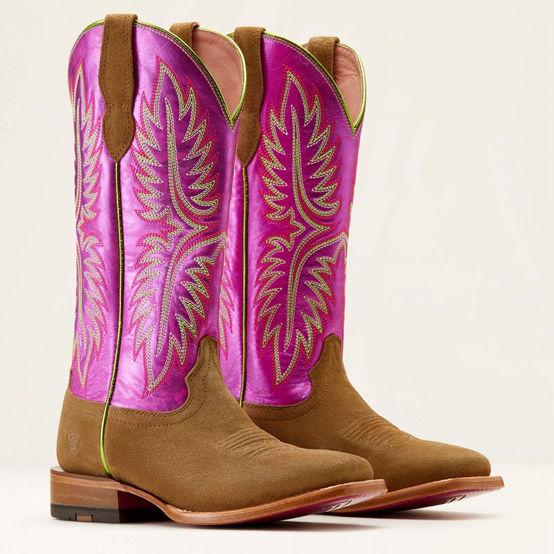 Dijon Roughout/Electric Raspberry Ariat Frontier Calamity Jane Western Boot | 18FCWMHEO