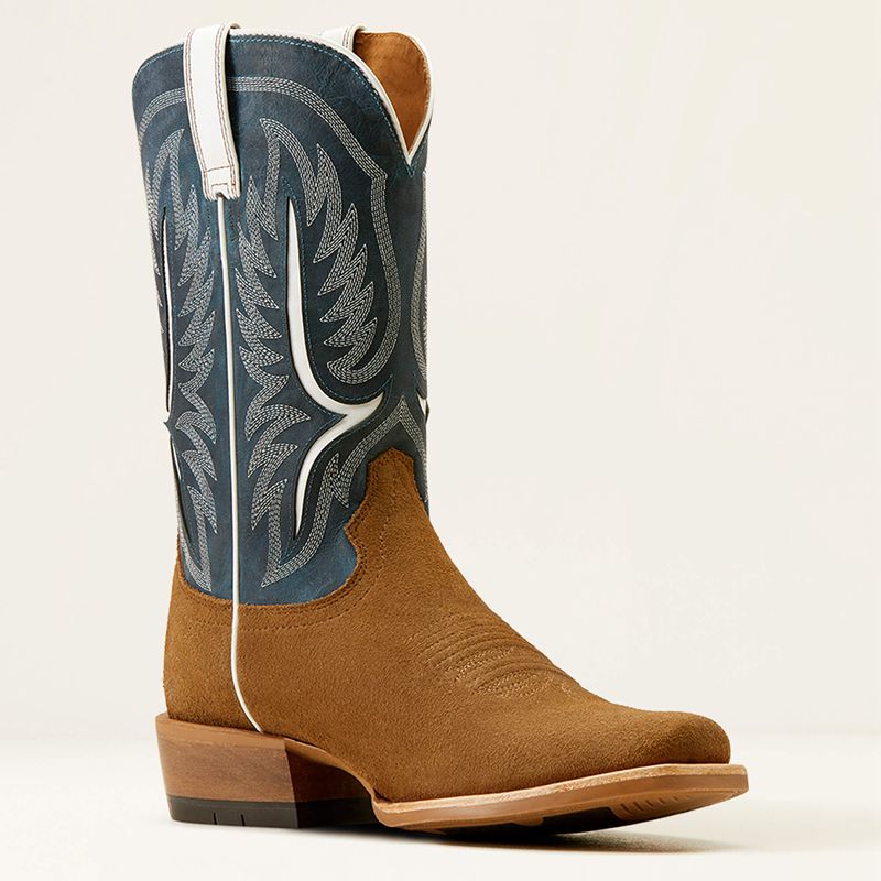 Dijon Roughout/Ocean Blue Ariat Stadtler Cowboy Boot | 90ORIUKQZ