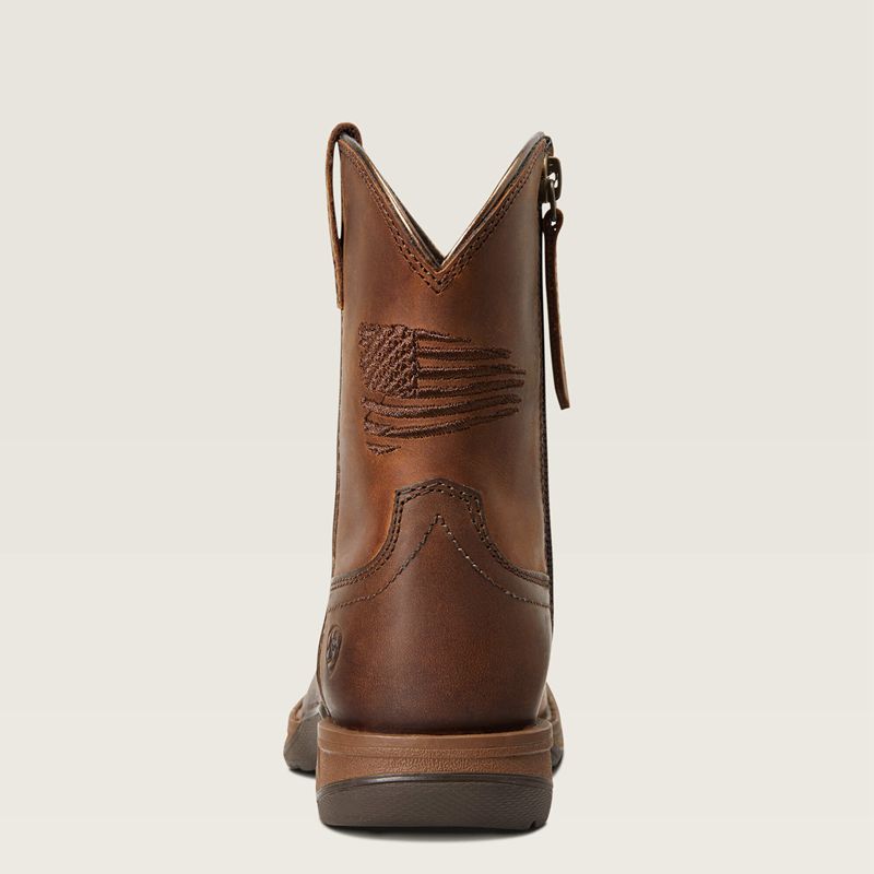 Distressed Brown Ariat Bk Anthem Patriot Western Boot | 10MCQYBKV