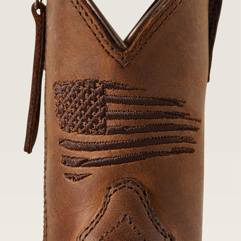 Distressed Brown Ariat Bk Anthem Patriot Western Boot | 10MCQYBKV