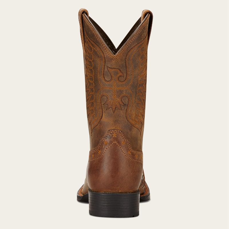 Distressed Brown Ariat Bk Honor Western Boot | 53KHTZPMS