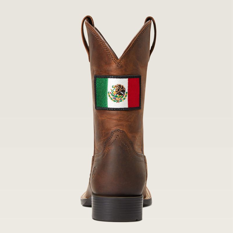 Distressed Brown Ariat Bk Orgullo Mexicano Ii Western Boot | 15RNQPOXS