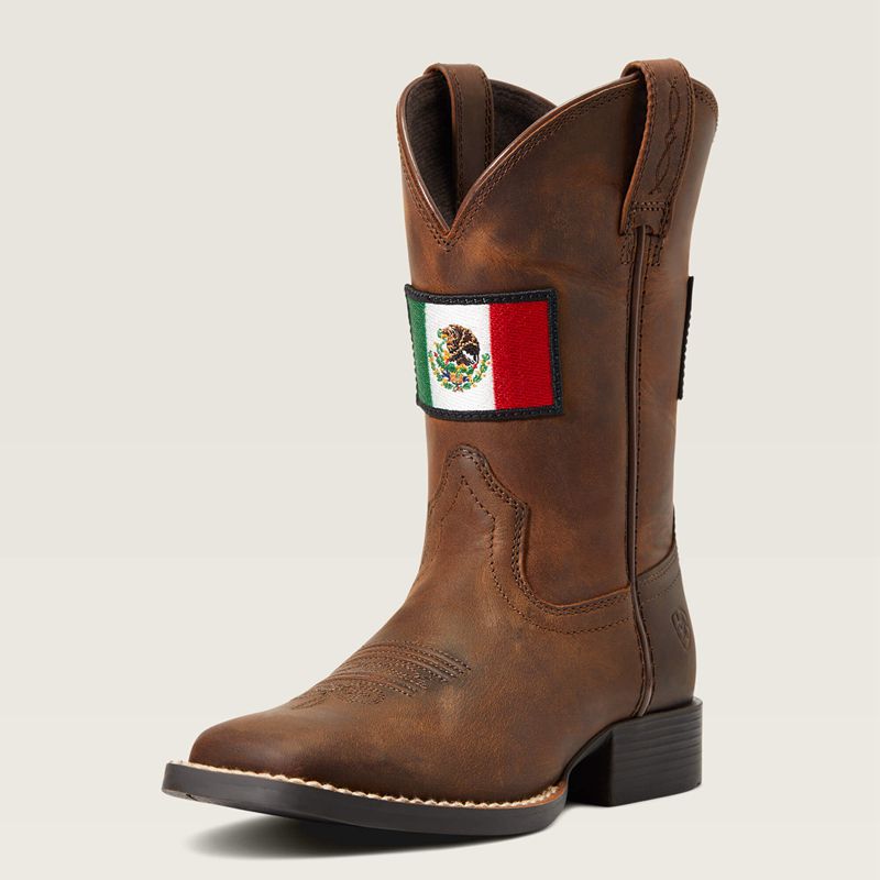 Distressed Brown Ariat Bk Orgullo Mexicano Ii Western Boot | 15RNQPOXS