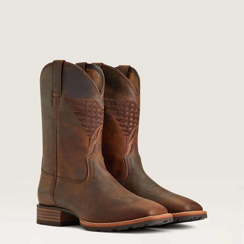 Distressed Brown Ariat Hybrid Fly High Western Boot | 27WXBNGPS