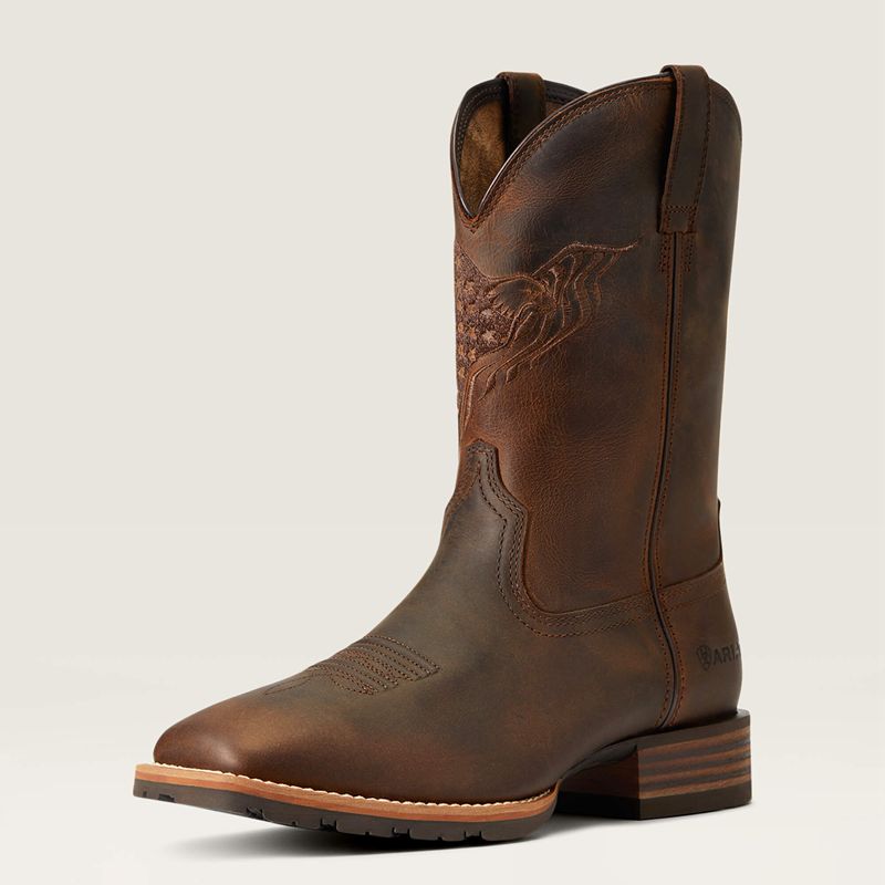 Distressed Brown Ariat Hybrid Fly High Western Boot | 27WXBNGPS