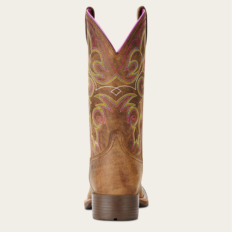 Distressed Brown Ariat Hybrid Rancher Western Boot | 91XYHICDW