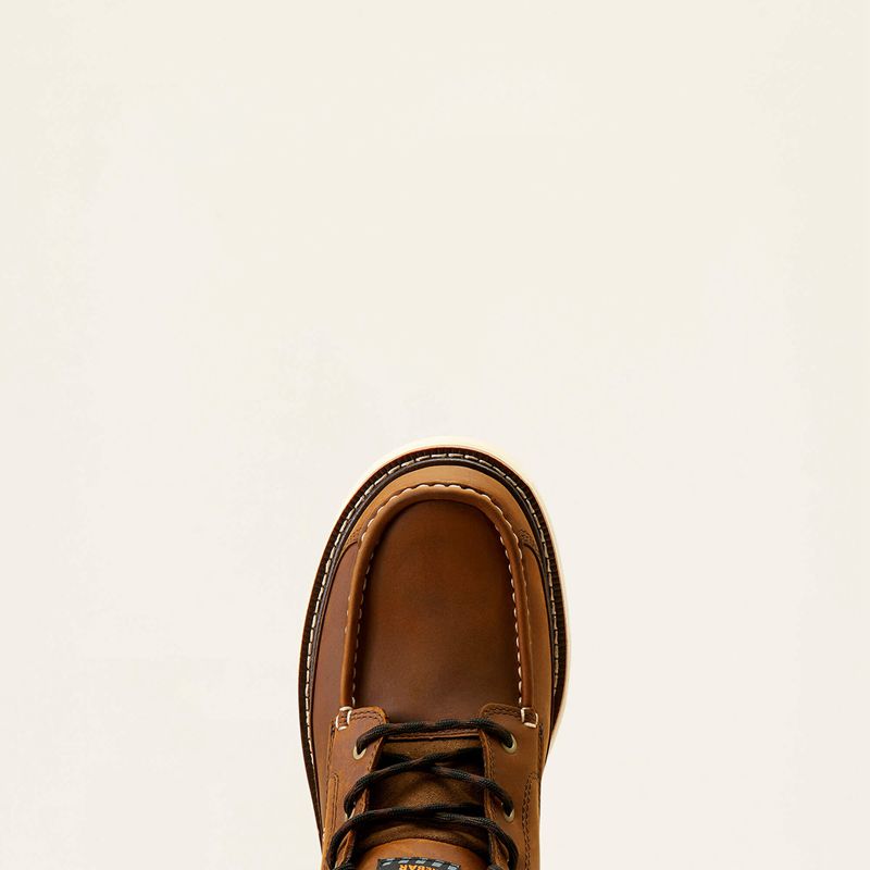 Distressed Brown Ariat Rebar Lift Chukka Work Boot | 84REJXTAH