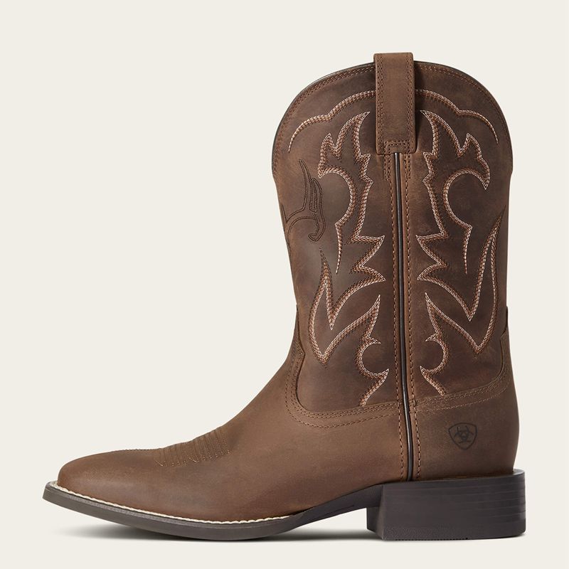 Distressed Brown Ariat Sport Outdoor Western Boot | 09OKUXDGB