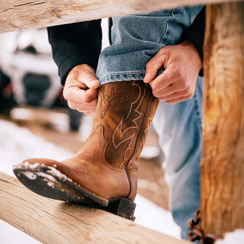 Distressed Brown Ariat Sport Outdoor Western Boot | 09OKUXDGB