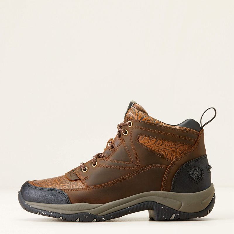 Distressed Brown Ariat Terrain Eco Boot | 85ZBEXAFD