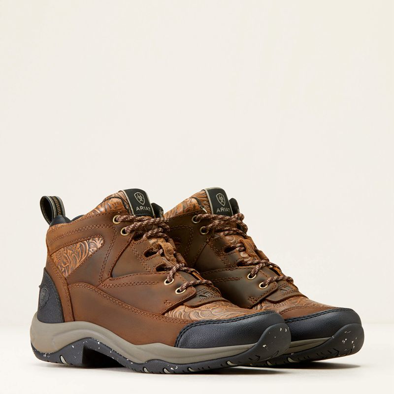 Distressed Brown Ariat Terrain Eco Boot | 85ZBEXAFD