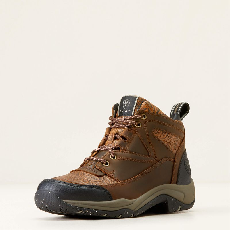 Distressed Brown Ariat Terrain Eco Boot | 85ZBEXAFD