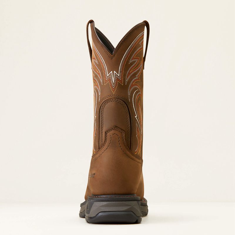 Distressed Brown Ariat Workhog Xt Carbon Toe Work Boot | 74XKJDTRE