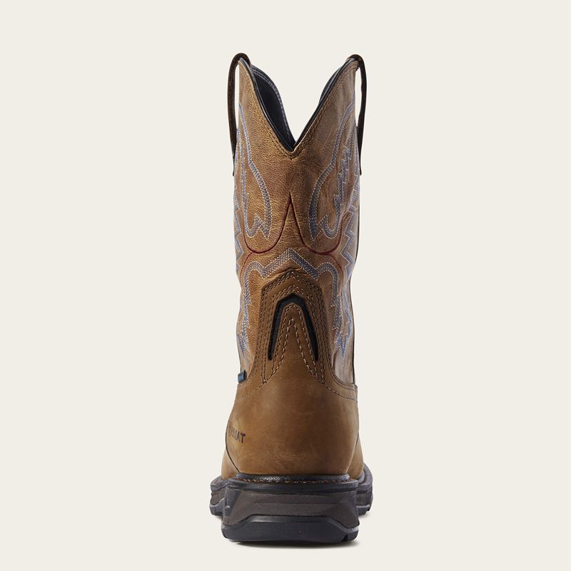 Distressed Brown Ariat Workhog Xt Waterproof Carbon Toe Work Boot | 15CLDIYVP