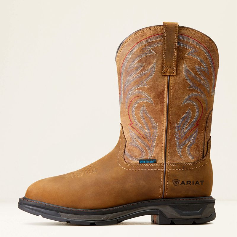 Distressed Brown Ariat Workhog Xt Waterproof Work Boot | 32IXQYSLE