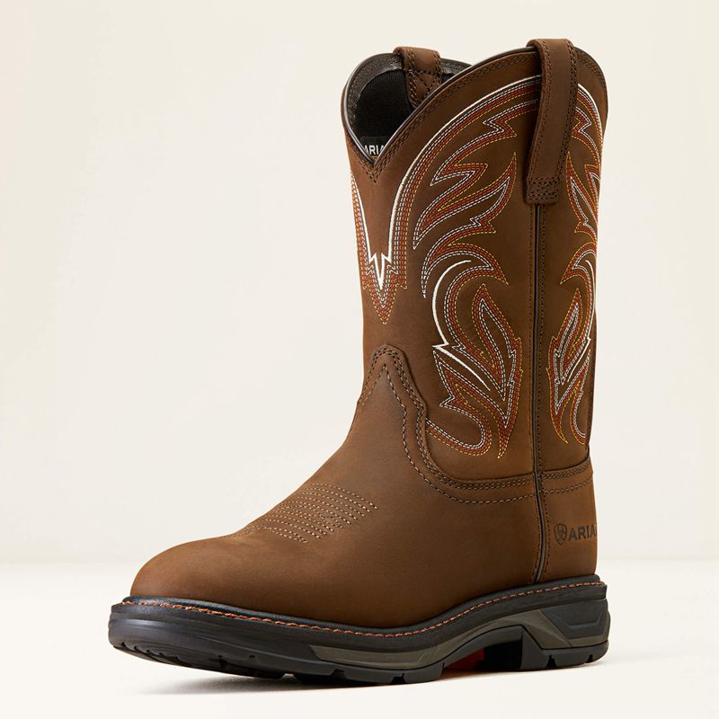 Distressed Brown Ariat Workhog Xt Work Boot | 19JCYVXRO