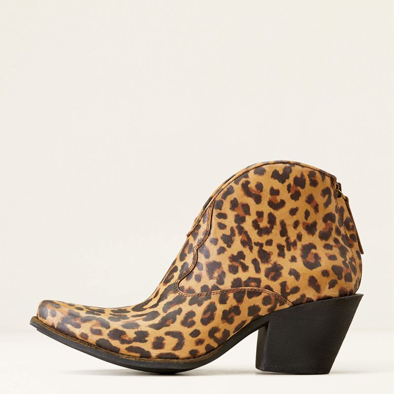 Distressed Leopard Ariat Layla Western Boot | 06YZCHJOA