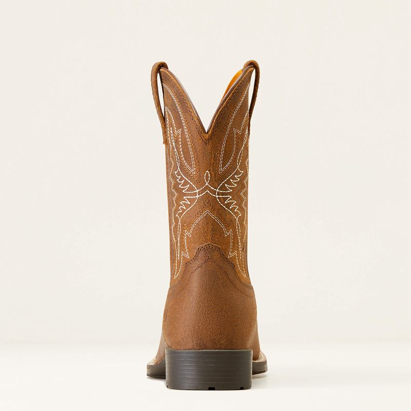 Distressed Tan Ariat Bk Hybrid Rancher Western Boot | 36TCVNPZY