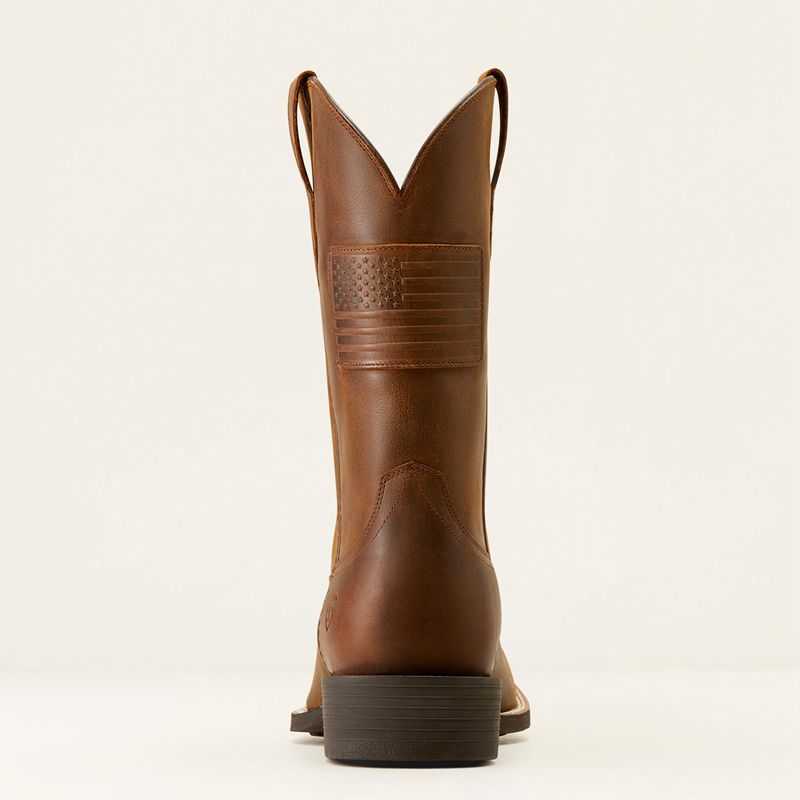 Distressed Tan Ariat Sport Patriot Ii Western Boot | 56YHEOJWP