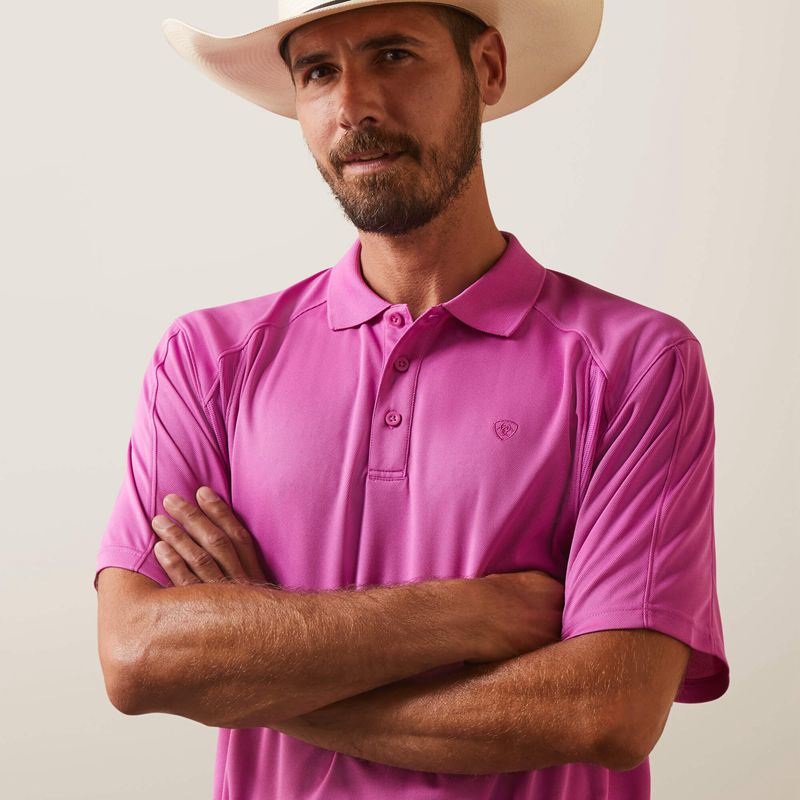 Dk Orchid Ariat Ac Polo | 54XUYQFEP