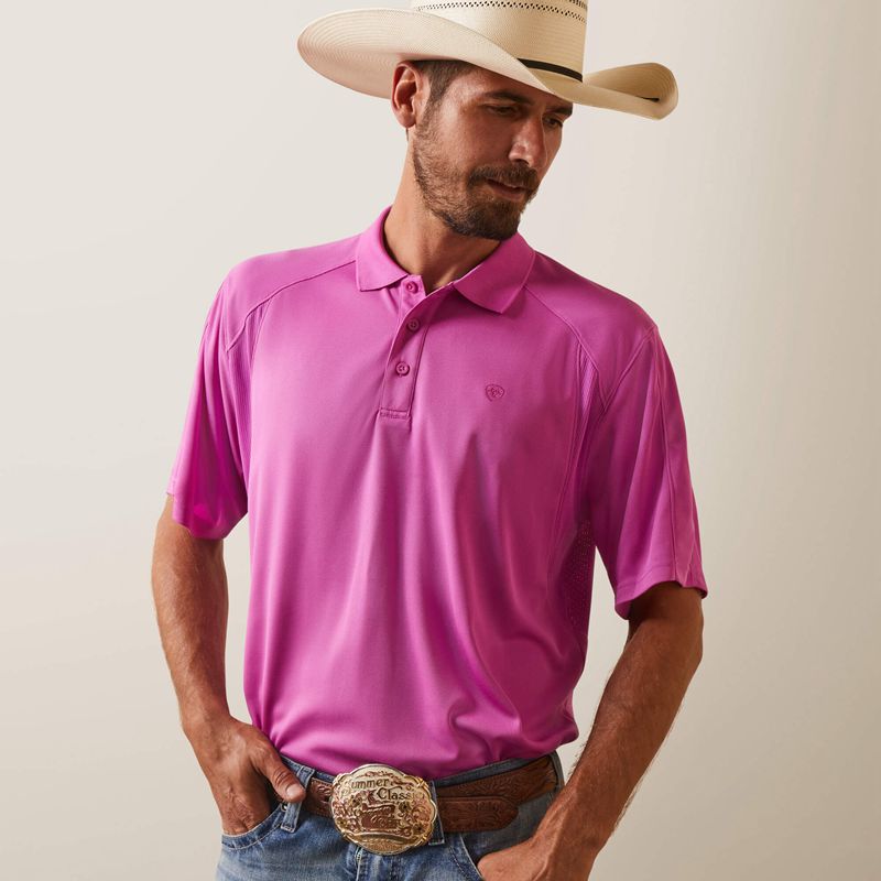 Dk Orchid Ariat Ac Polo | 54XUYQFEP