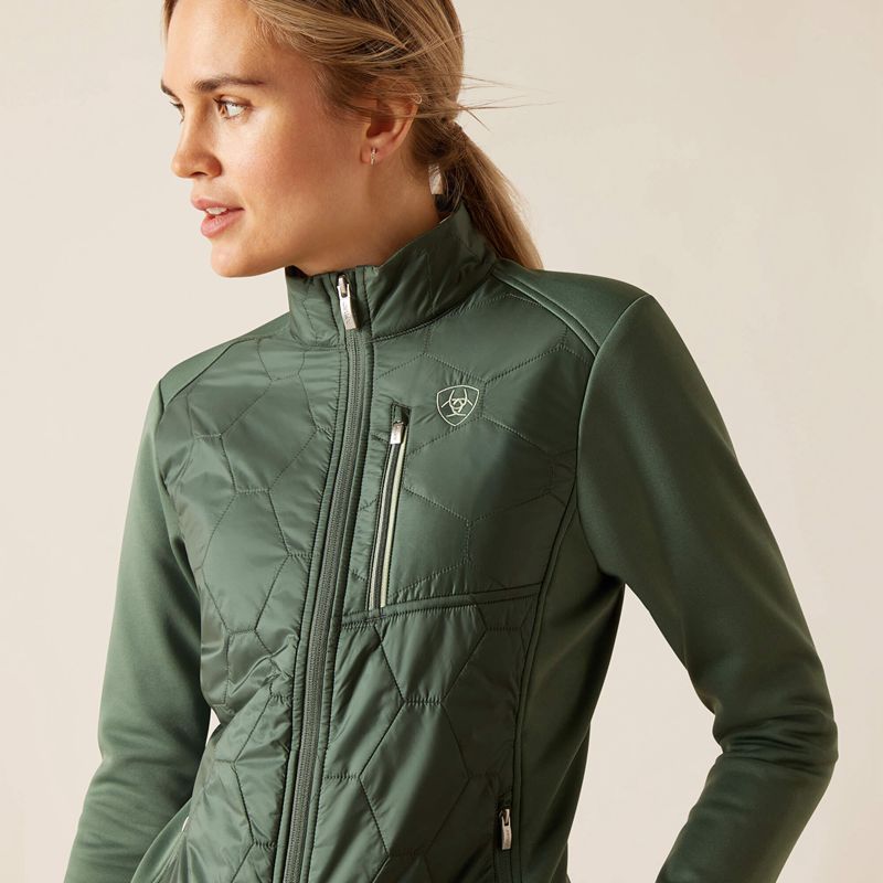 Duck Green Ariat Fusion Insulated Jacket | 52DMGRNVE