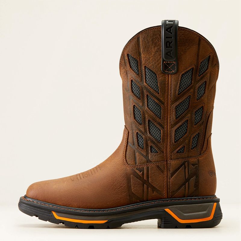 Earth/Graphite Ariat Big Rig Tread Venttek Work Boot | 63VAZTERD