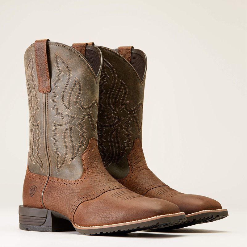 Earth Ariat Hybrid Ranchway Western Boot | 94VCSAQYL