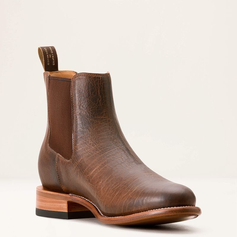 Earth Brown Bison Ariat Bench Made Reed Western Boot | 52DOZFJUE