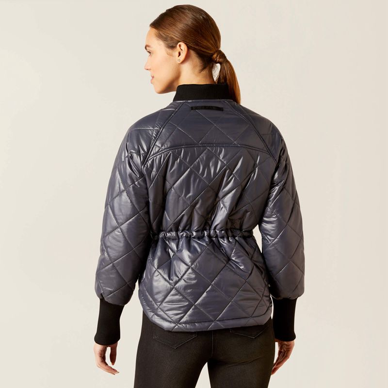 Ebony Ariat Charlie Insulated Jacket | 10VXOMCPS