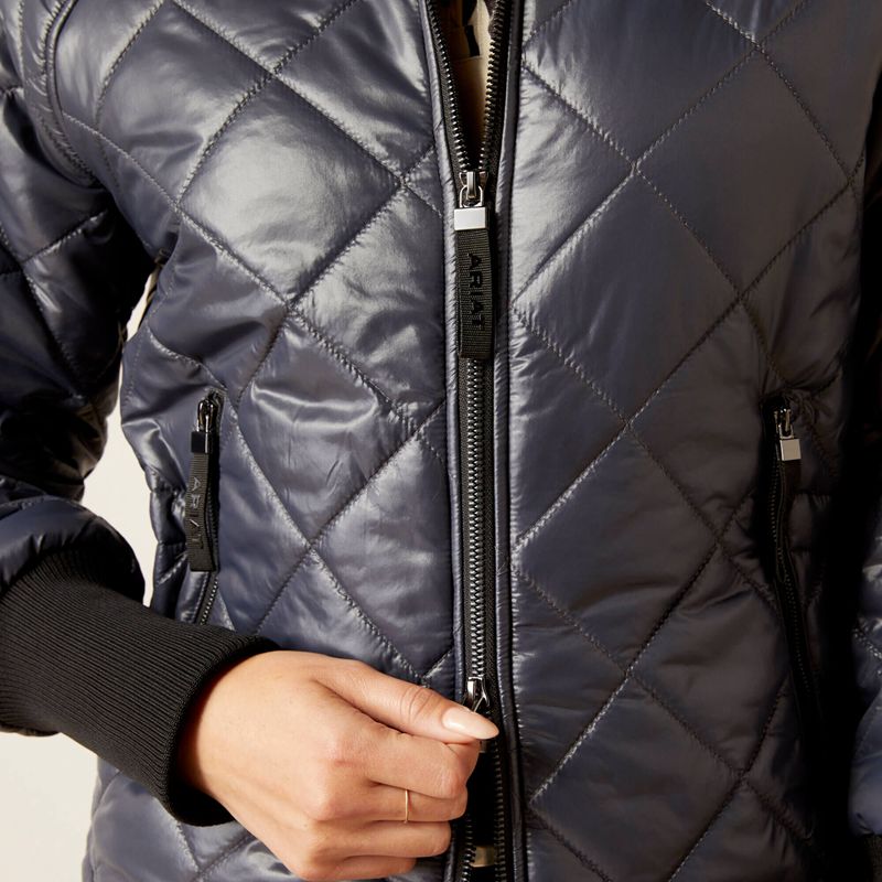 Ebony Ariat Charlie Insulated Jacket | 10VXOMCPS