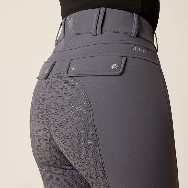 Ebony Ariat Tri Factor Frost Insulated Full Seat Breech | 03MYESBXQ