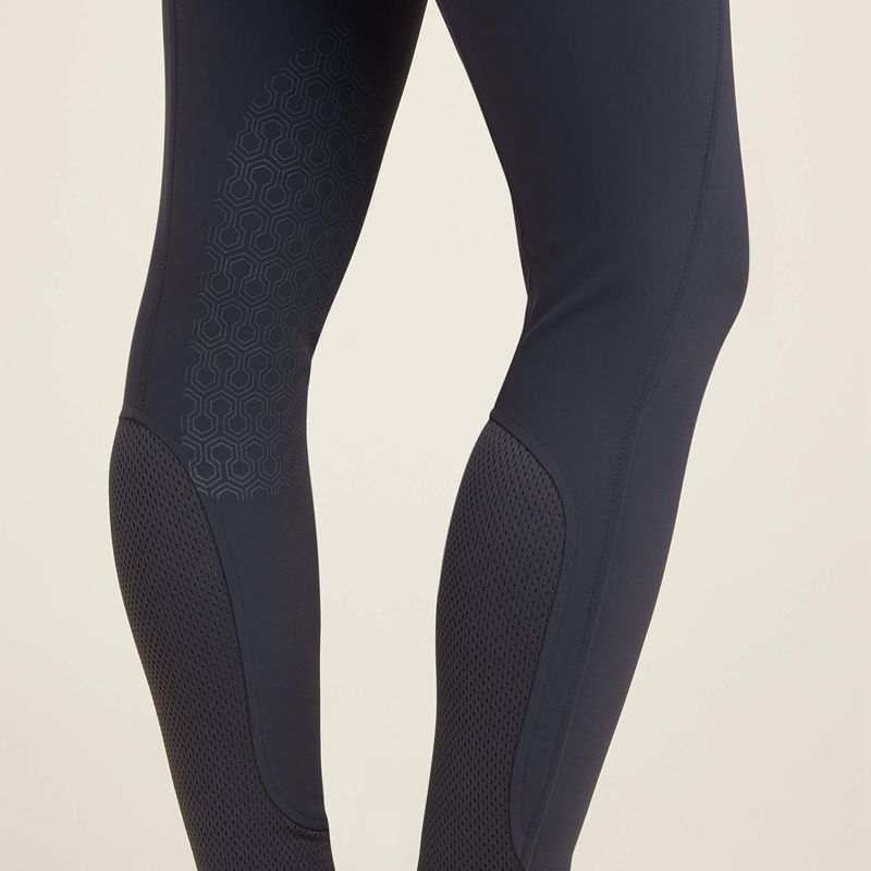 Ebony Ariat Tri Factor Lumina Grip Knee Patch Breech | 91SADKLNW