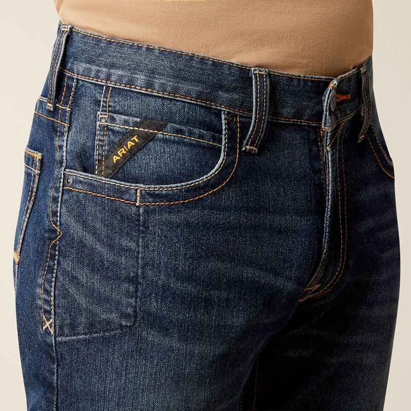 Encinitas Ariat Rebar M4 Relaxed Rail Boot Cut Jean | 14VTKYSMN