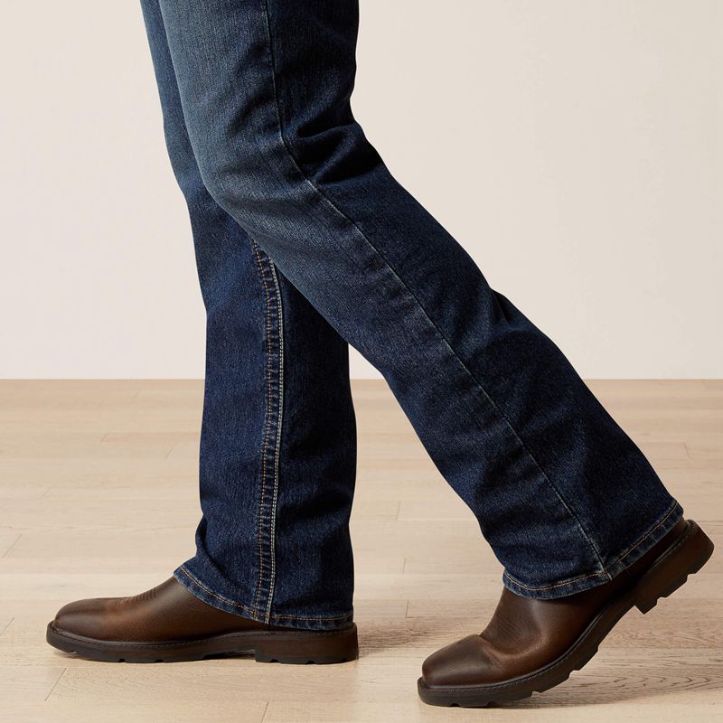 Encinitas Ariat Rebar M4 Relaxed Rail Boot Cut Jean | 14VTKYSMN