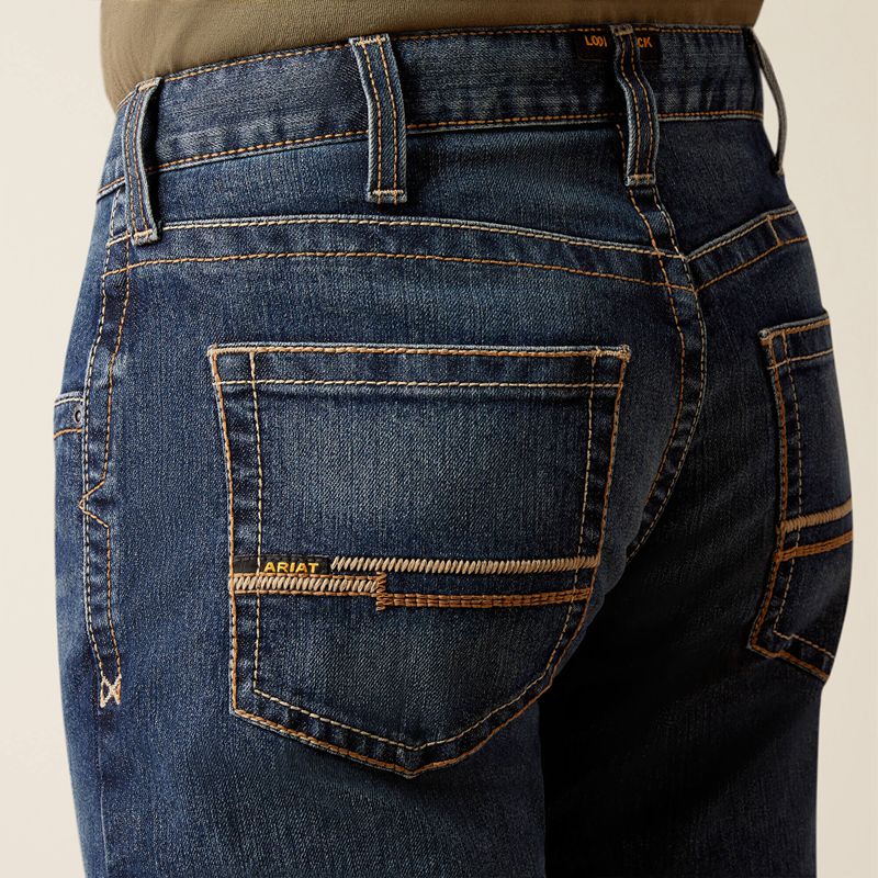 Encinitas Ariat Rebar M5 Straight Rail Straight Jean | 17NXRBLWG