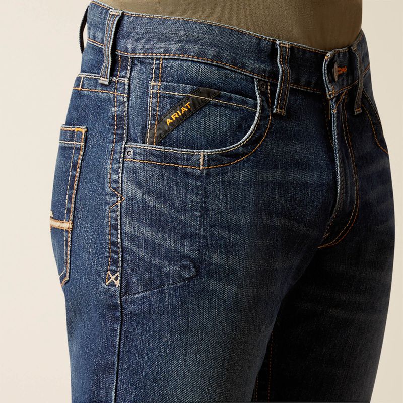 Encinitas Ariat Rebar M5 Straight Rail Straight Jean | 17NXRBLWG